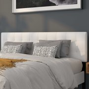 Flash Furniture King, Bedford Headboard, White Fabric HG-HB1704-K-W-GG